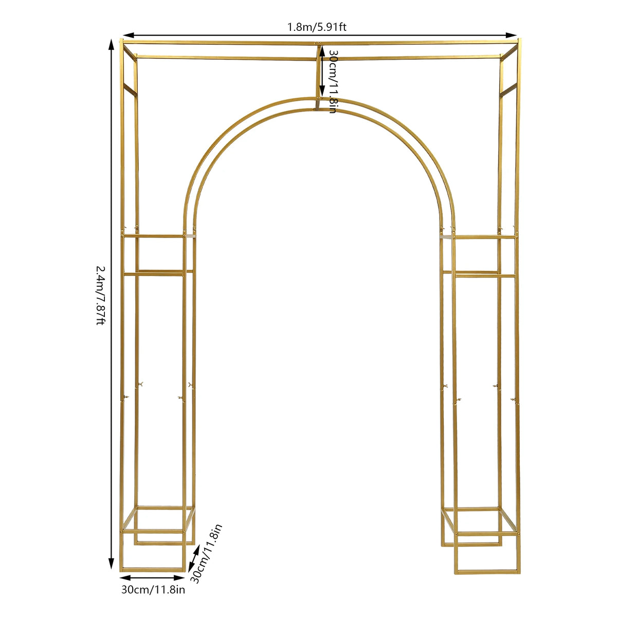 180*250cm Wedding Arch Backdrop Stand Decor Backdrop Stand Ceremony