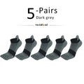 5 Pairs Five Finger Ankle Sport Socks Cotton Mens Striped Mesh Breathable Shaping Anti Friction No Show Socks With Toes EUR39-46