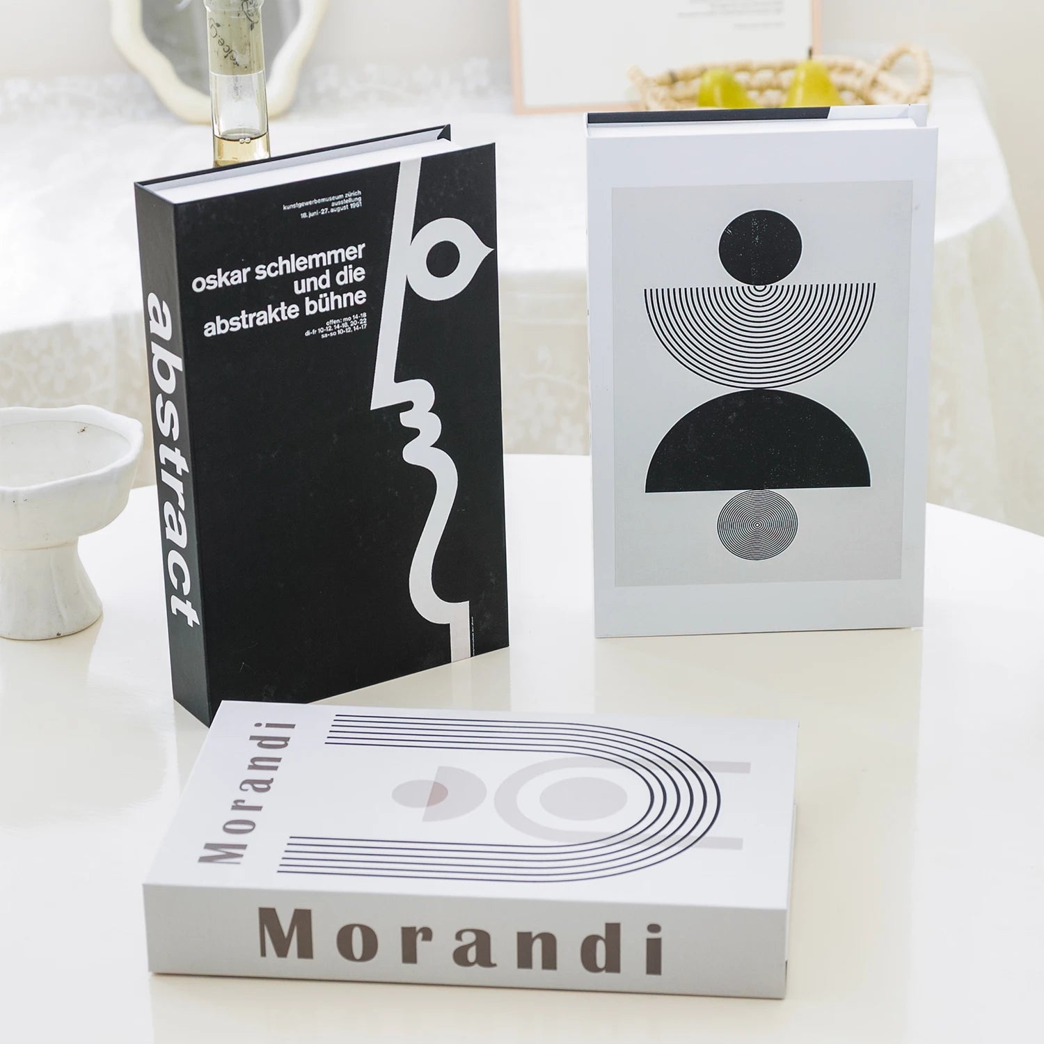 3Pcs Foldable Fashion Fake Books Living Room Decoration Designer Books Coffee Table Ornaments Club Hotel Room Villa Prop Books