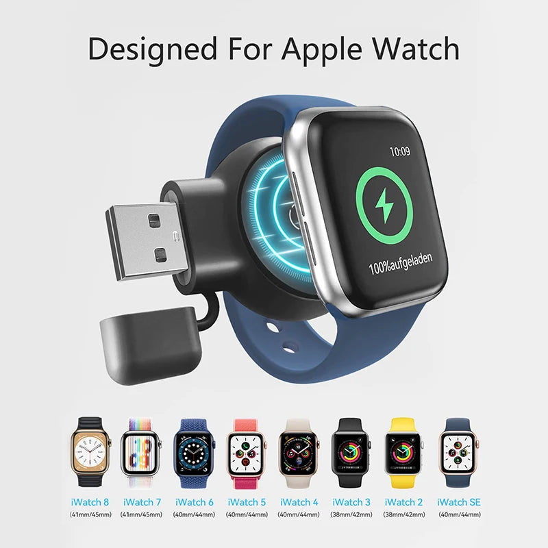 Fast Magnetic Wireless Charger For Apple Watch 8 7 6 5 4 3 SE Ultra 2 IWatch Dock Adapter Chargers Portable USB Charging Station