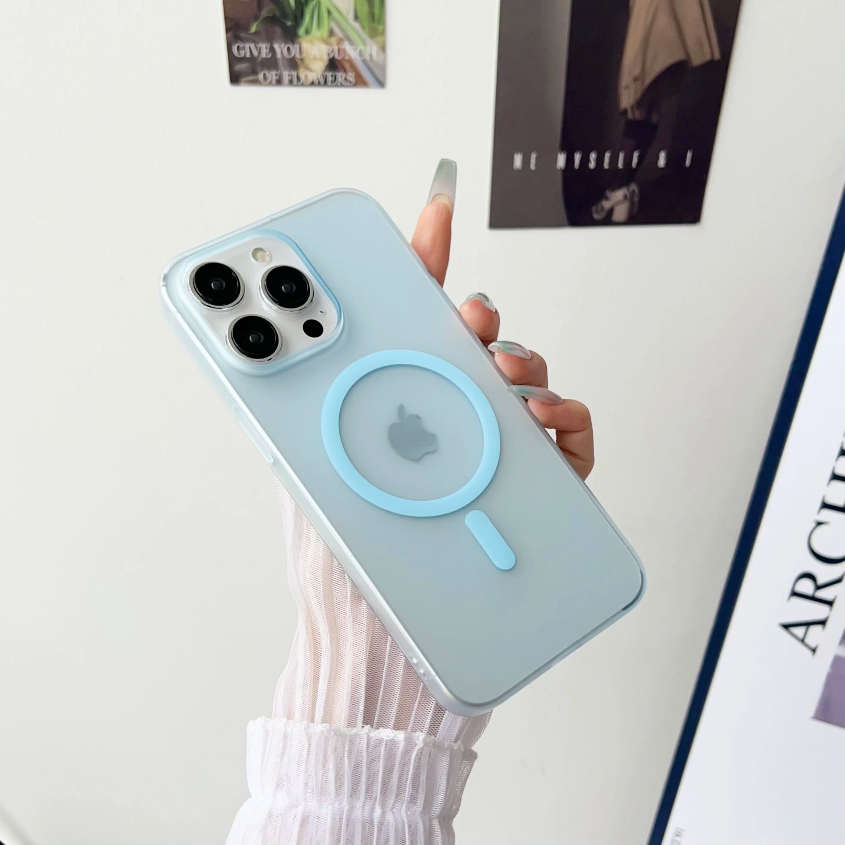 Matte Ultra-Thin for Magsafe Case For iPhone 17 16 15 14 13 12 Pro Max Plus Magnetic Wireless Charger Hard PC Translucent Cover