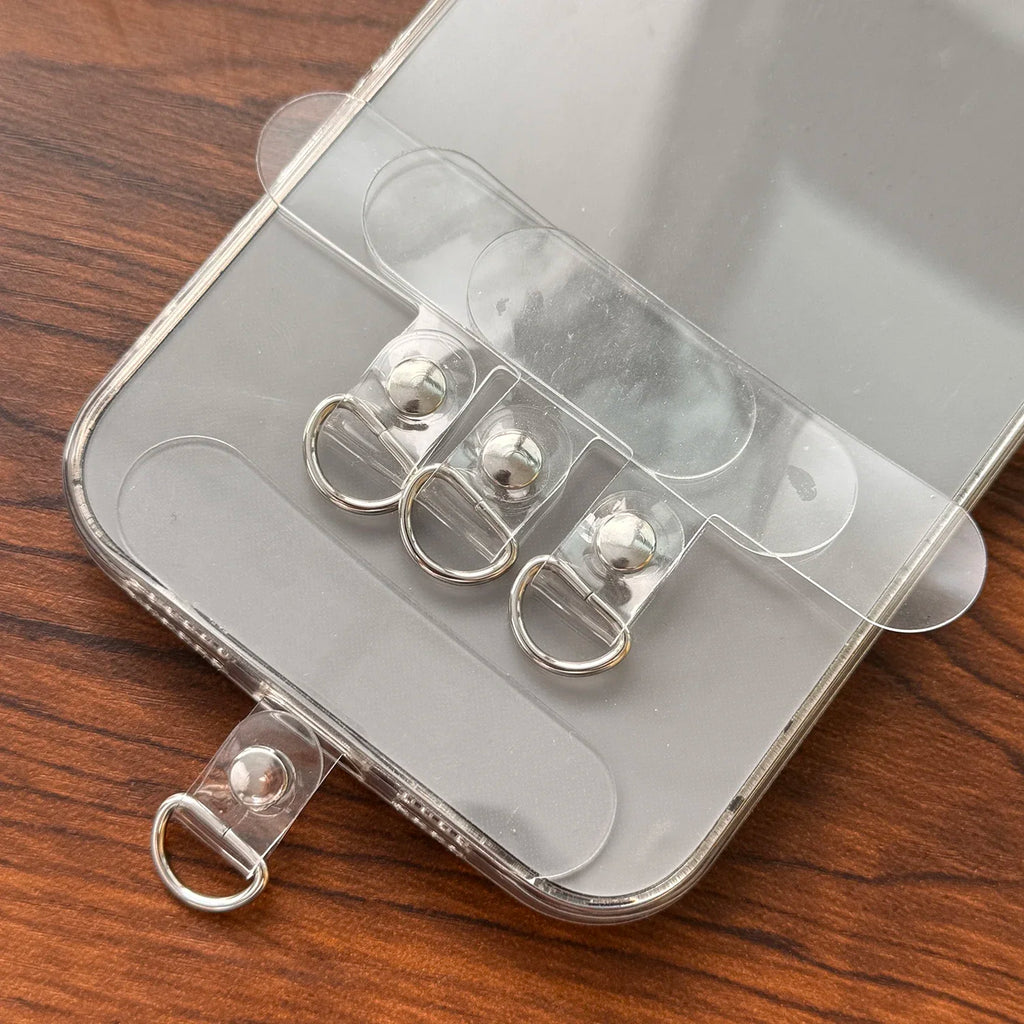1/5/10/20PCS Transparent Mobile Phone Tether Tabs Anti-lost Lanyard Gasket Replacement Detachable Phone Hanging Cord Clips