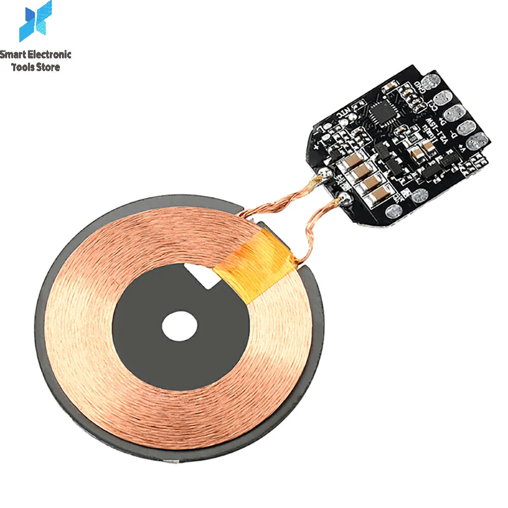 DC 5V/9V 5W/10W/15W High Power Wireless Charger Transmitter Module Coil Circuit Board DIY Fast Charging Module
