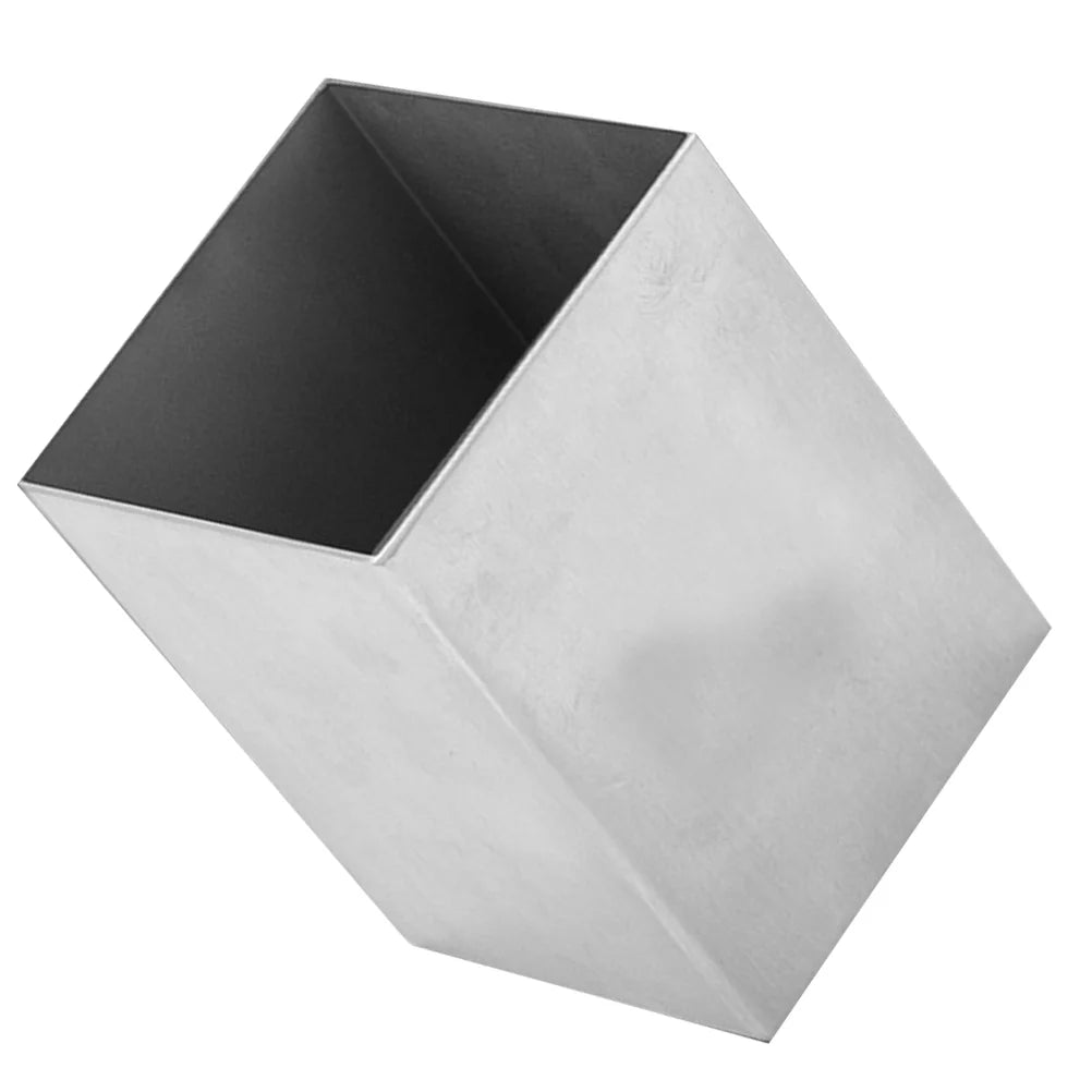 Stainless Steel Storage Box Pencil Cup Desk Organizer Marker Penholder Tableware