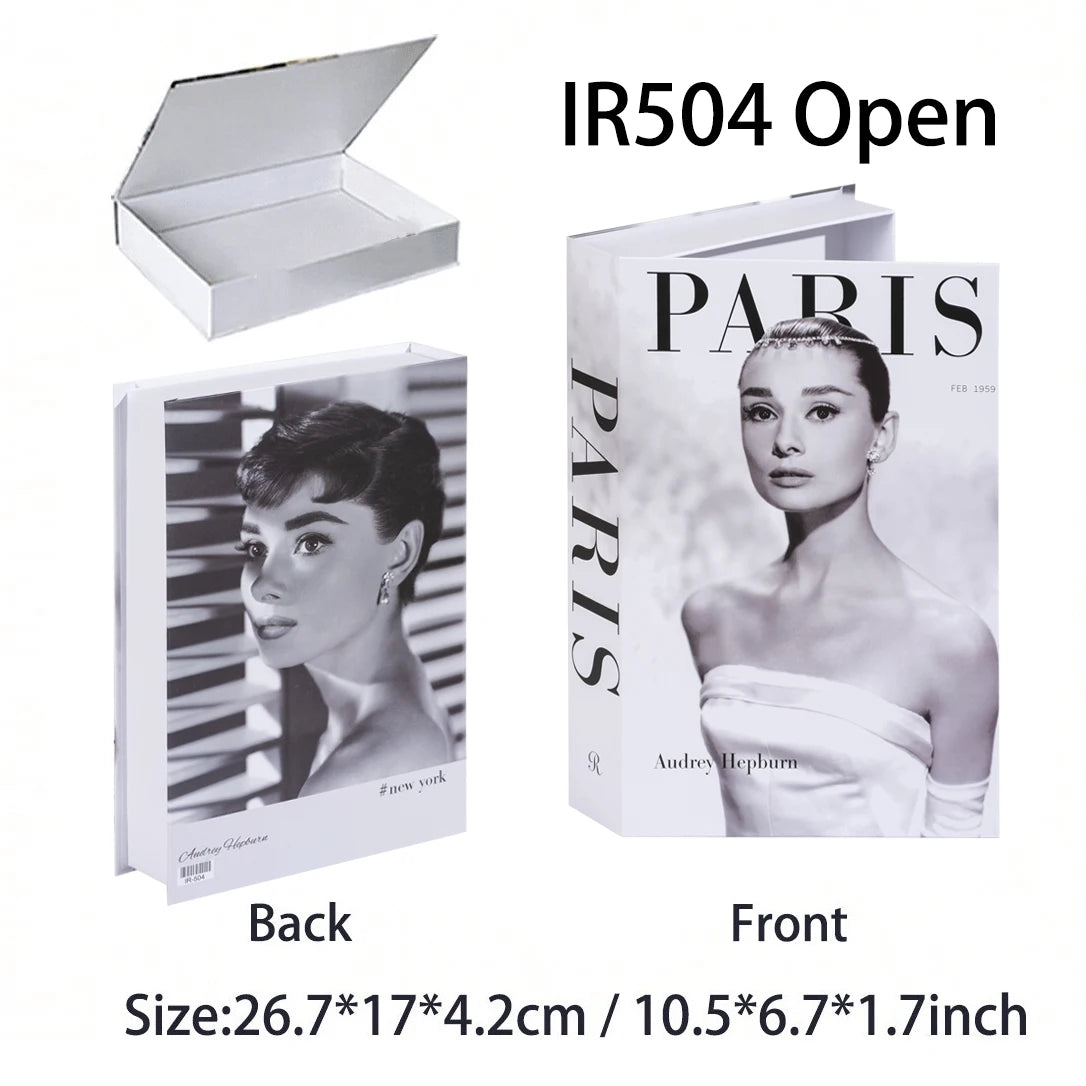 Luxury Fake Books Home Decoration Accessories for Living Room Fashion Fake Book Storage Box Simple Nordic Coffee Table Books