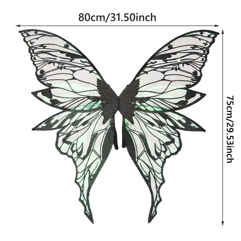 Adults Fairy Wings Girls Sparkling Angel Wings  Costume Wings for Halloween Costume Dress up Party Favor Christmas Gift