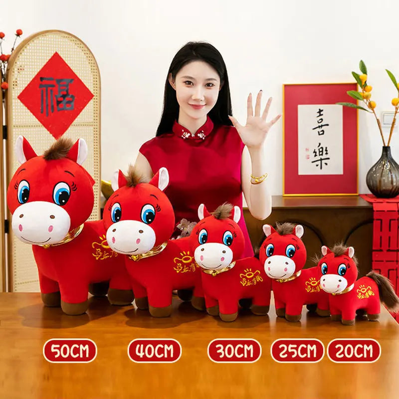 Crying Horse Ornament 2026 Horse Mascot Money Coming Soon Smiling Crying Horse Zodiac Horse Festival Kid Gift Home Decoration