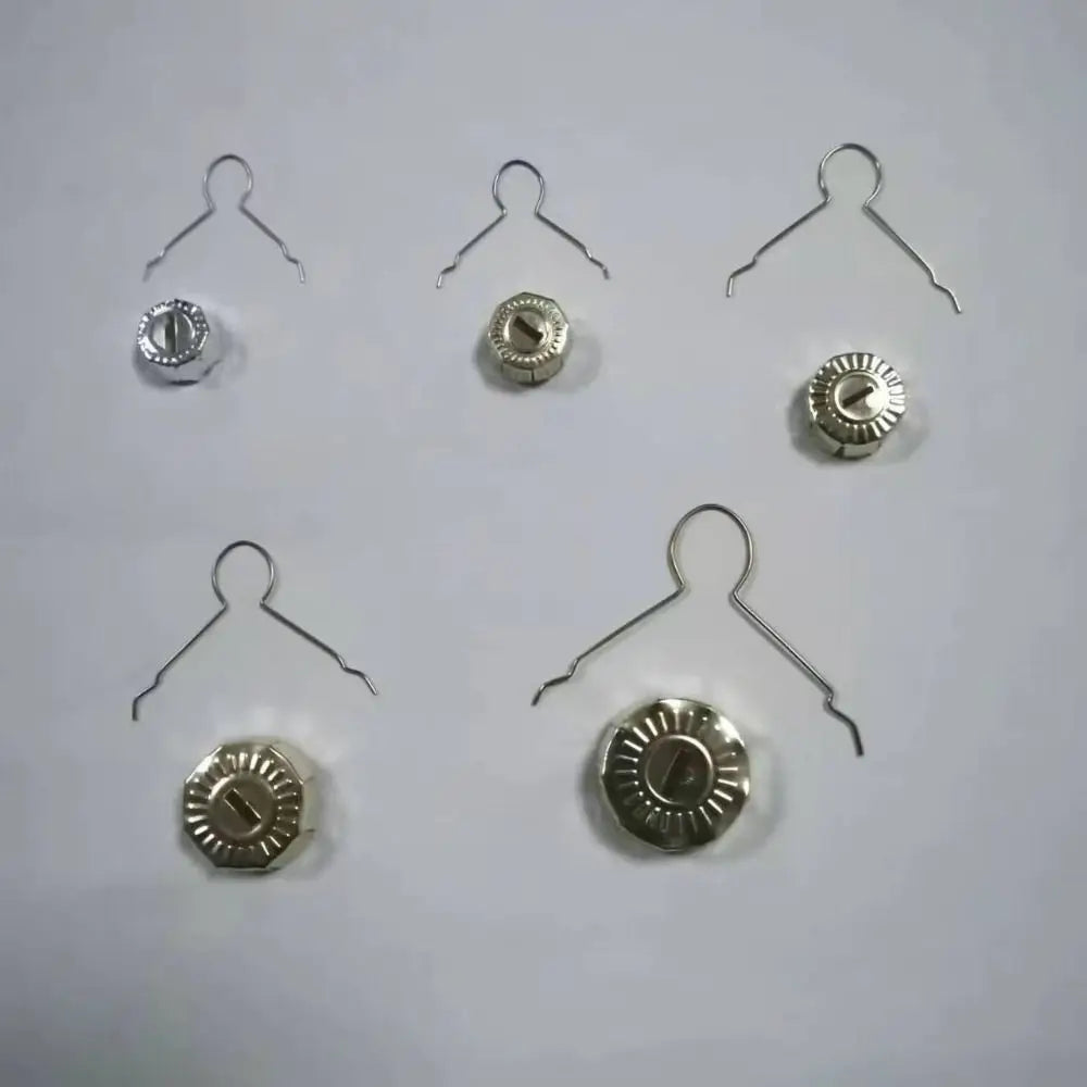 50PCS Aluminium Christmas Ball Caps Electroplating Gold Silver Christmas Tree Decorations DIY Christmas Ball Ornaments Cap