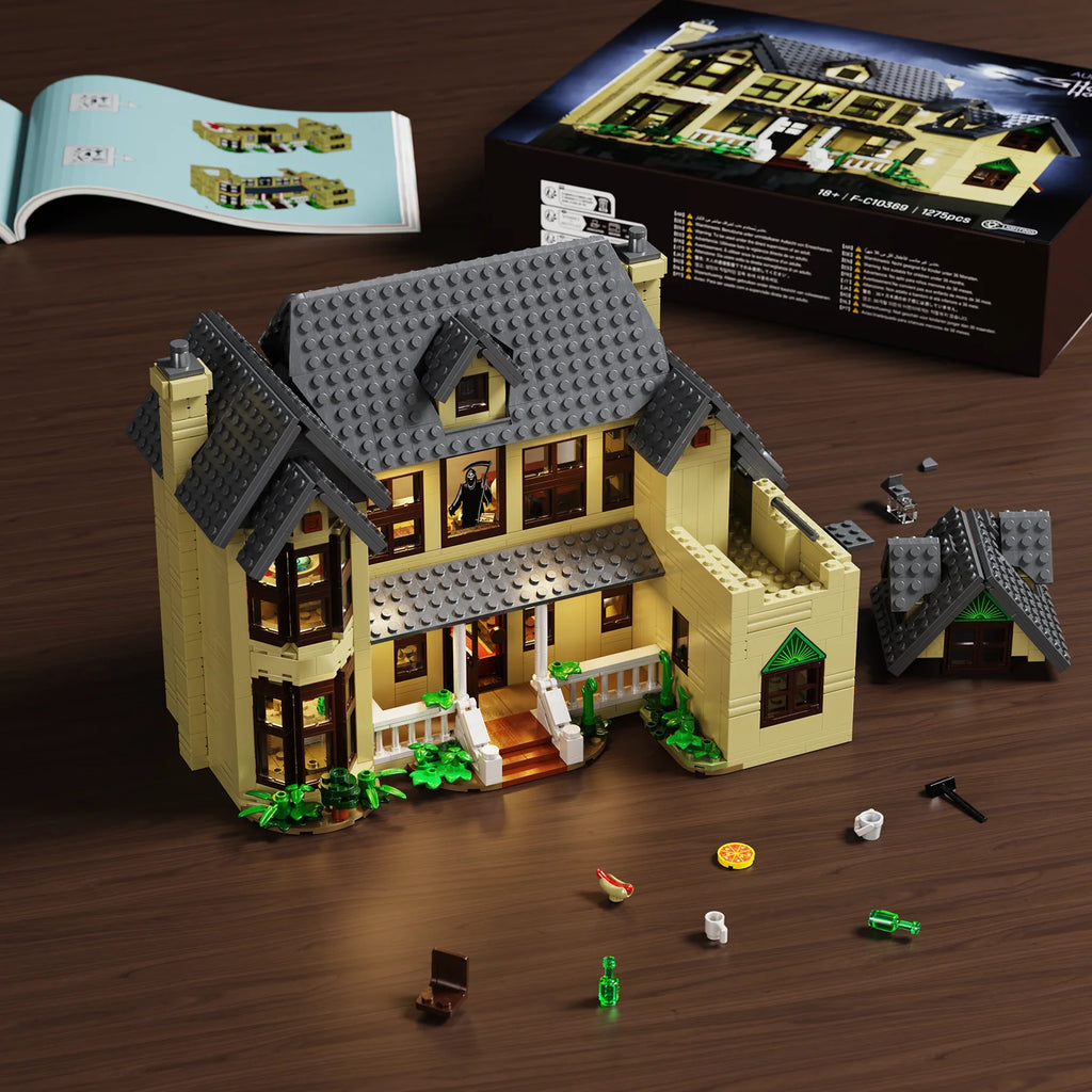 Horror House Building Block Set Home Decor Scary Movie