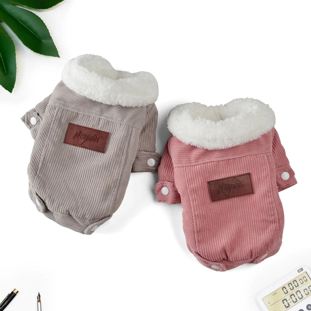 Autumn Winter Pet Dog Clothes Fleece Warm Jacket Coat Cozy Thicken Puppy Clothing for Small Medium Dogs Cat Schnauzer Pug Outfit