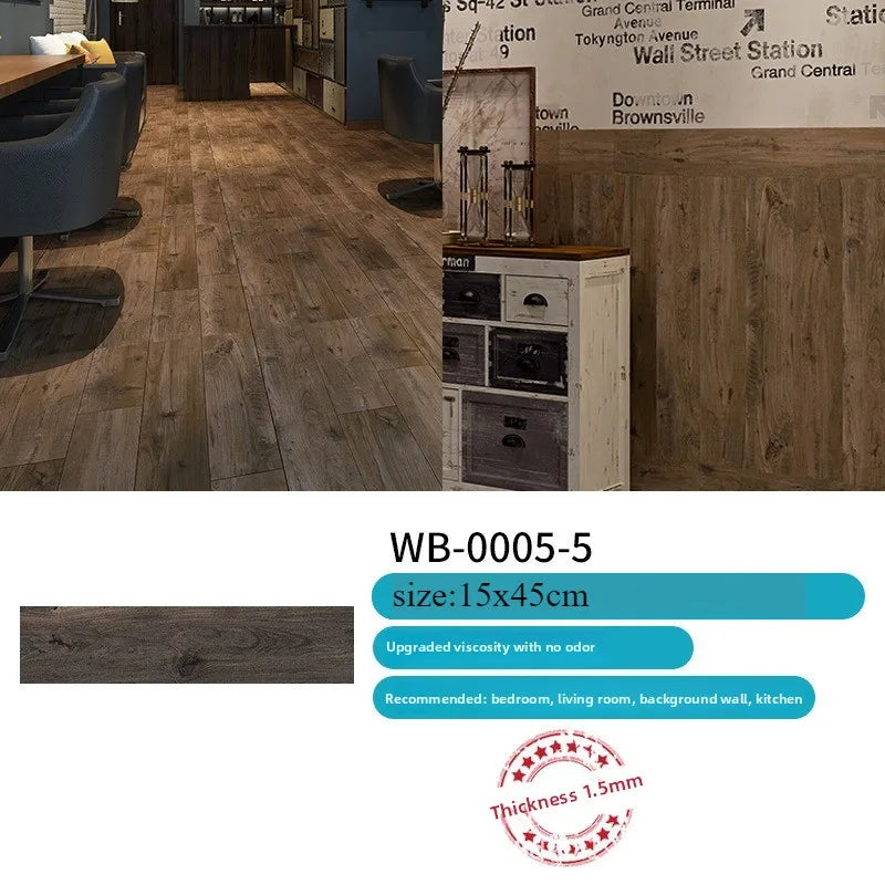 16/32PCS 15X45CM 3d wood grain wall sticker living room bedroom room background wall sticker movie and television pvc decoration