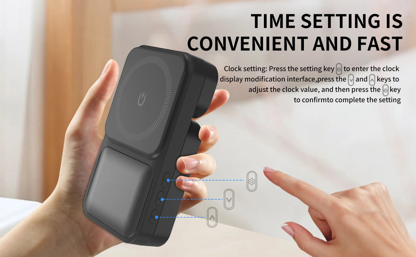 3in1 Foldable Wireless Charger Qi2 Multifunctional Stand Clock Wireless Charger Adapter Type-c Station For iPhone 16 15 Pro Max