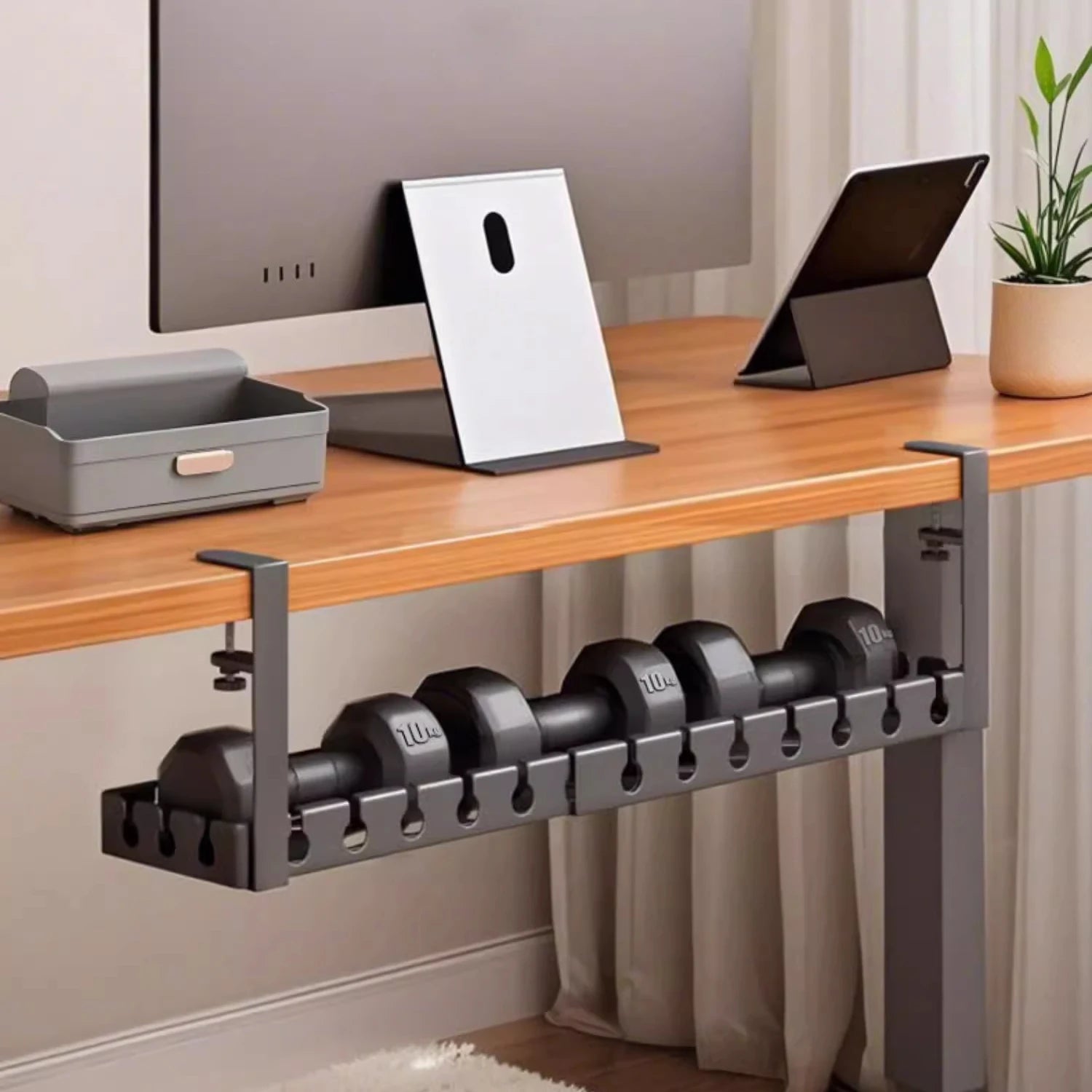 Under Desk Cable Management Metal Extendable Cable Wire Organizer Racks No Punching Strip Cord Holder Home Storage Accessories