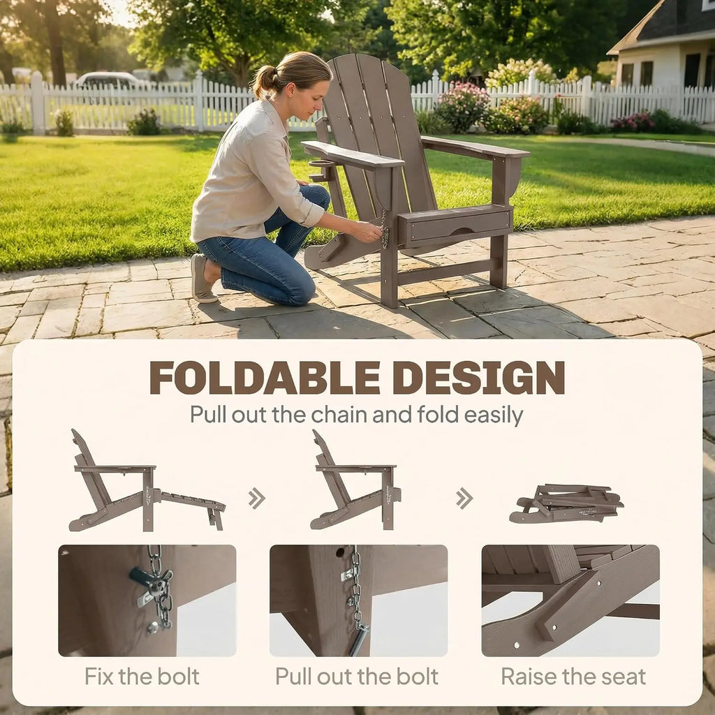 Outdoor HDPE Fire Pit Chair