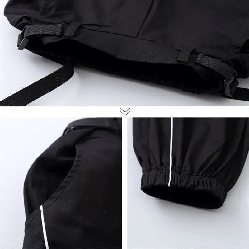 Boy Hip Hop Girl High Collar Vest Cargo Pants Outfits Child Sweatshirt Joggers Street Dance Kids Waistcoat Streetwear Costumes