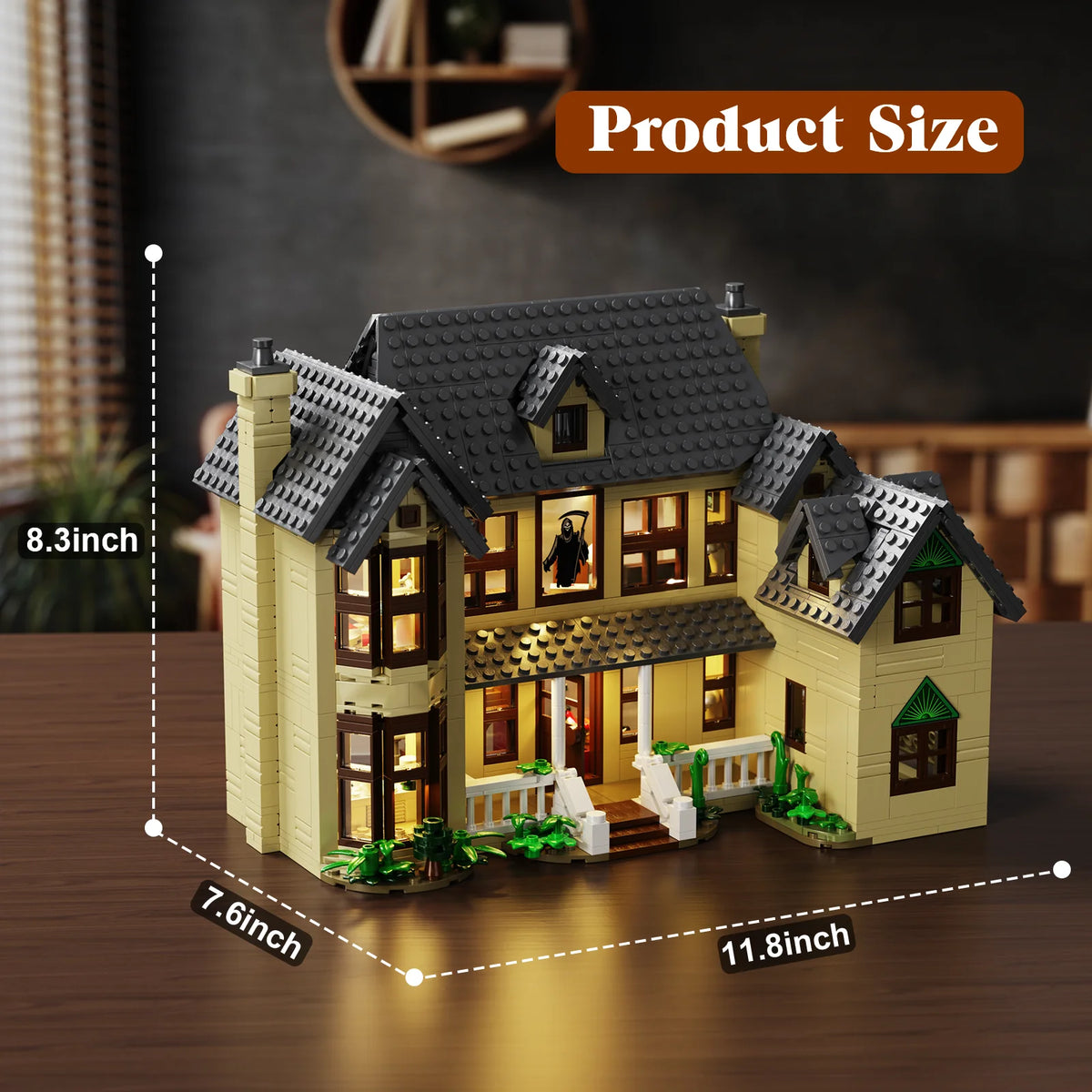 Horror House Building Block Set Home Decor Scary Movie