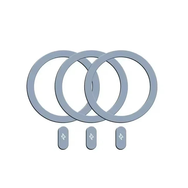 1-5Pcs Universal Metal Plate Ring for Magsafe Magnetic Wireless Charger Iron Sheet Sticker Car Phone Holder for IPhone 14 15 16