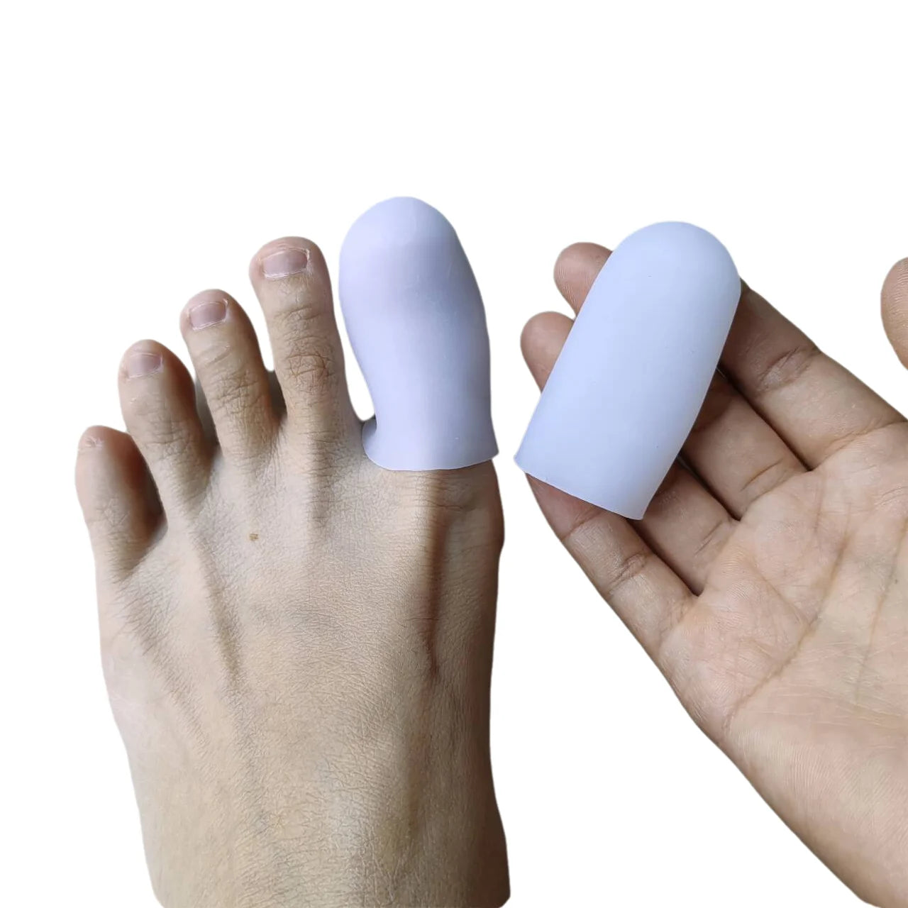 1/10/100Pairs Big Toe Caps Gel Toe Covers Protect from Rubbing Ingrown Toenails Corns and Blisters Foot Care Protectors