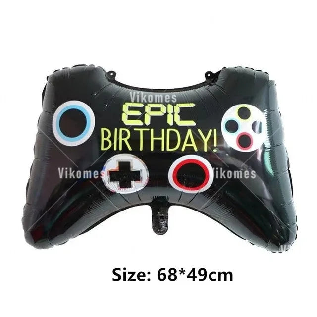Fortnite Balloons Shooting Game Ballons Boy Girl Happy Birthday Banner Party Decoration Alpaca Llama Tableware Cake Topper Toy