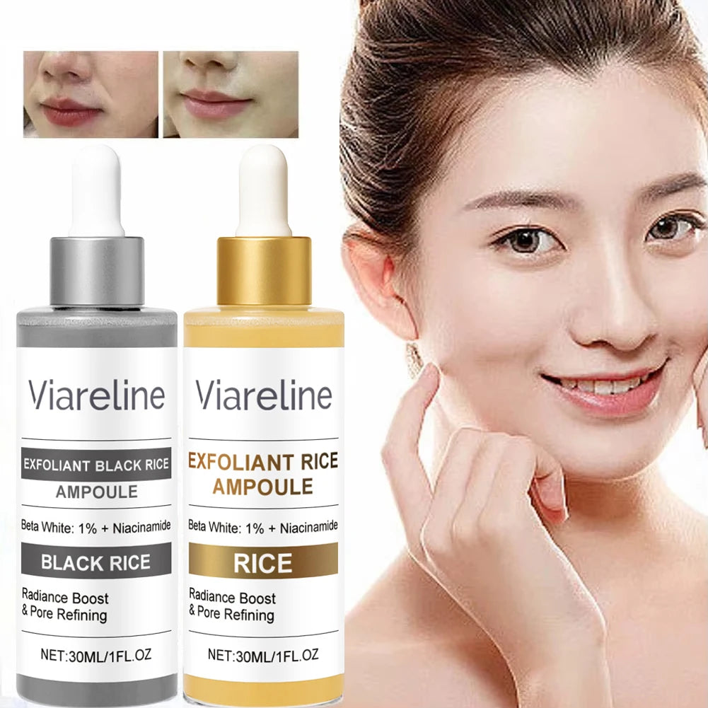 Rice Exfoliating Serum Facial Moisturizing Soften Serum Blackhead Removal Hydrating Pore Shrinking Korean Skin Care
