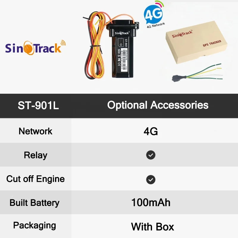 4G Mini Tracker ST-901L Waterproof Built-in Battery GPS for