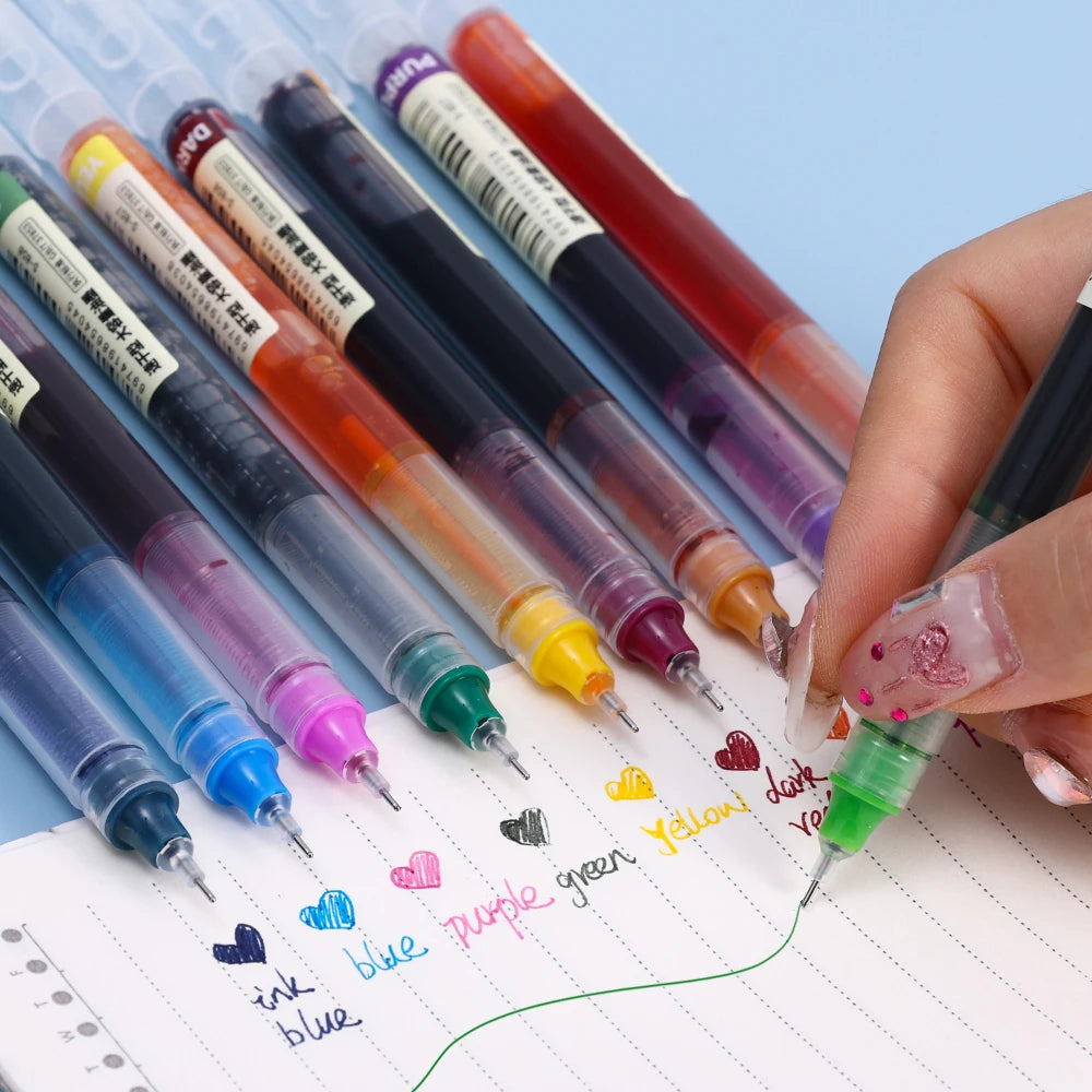 0.5mm Needle Tip Gel Ink Pens in 3 Colors