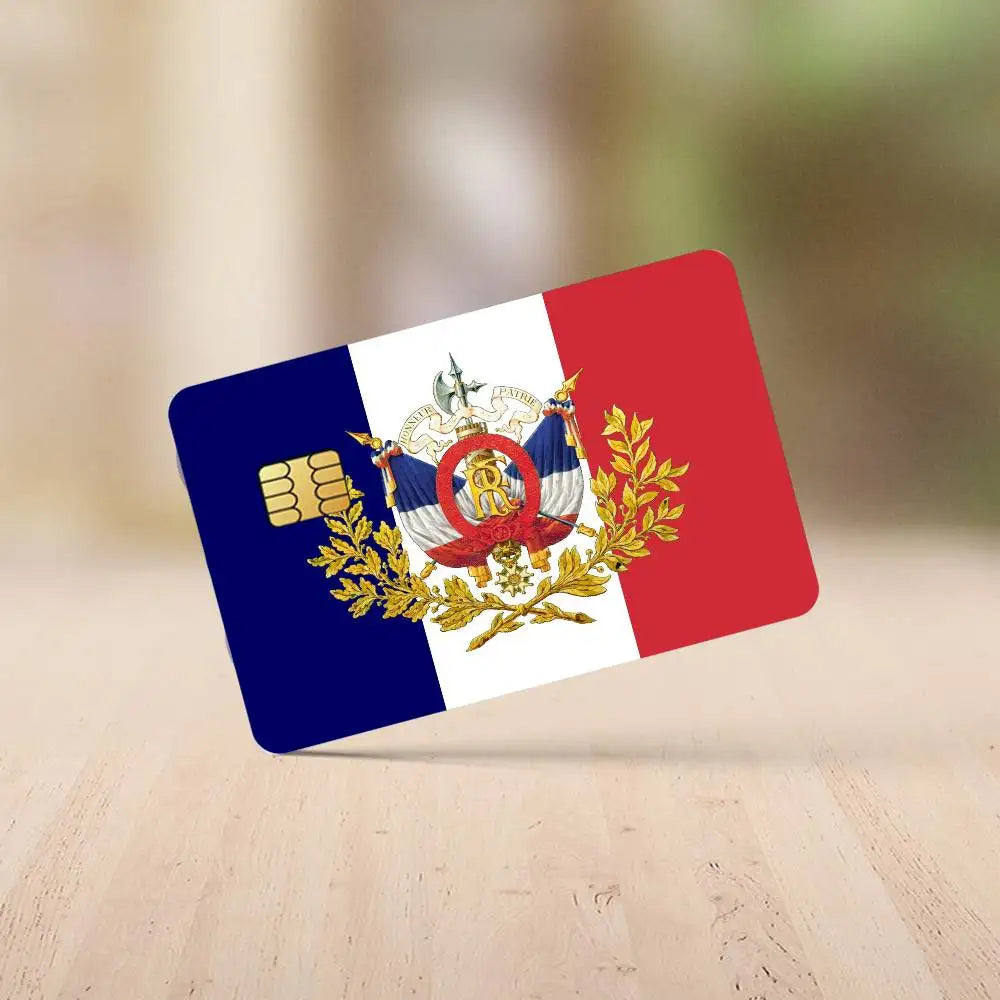 Flag France Credit Card Stickers Skin For Bank Bus Metro 4PCS Cover Film Gift