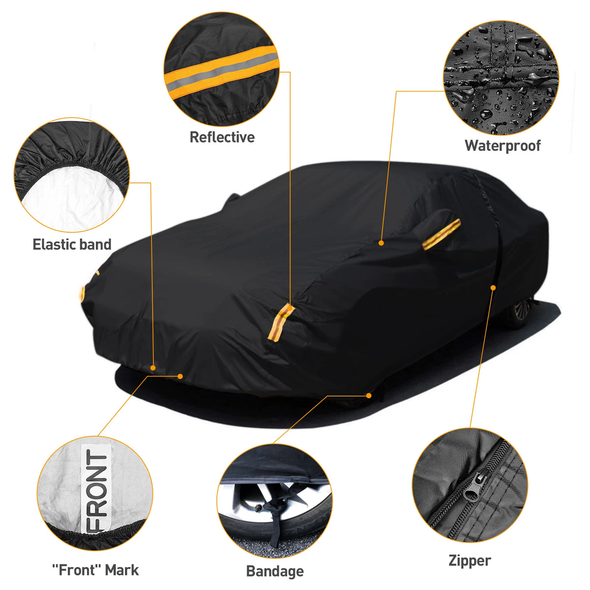 Neverland Car Cover Outdoor Waterproof UV Snow Dust Resistant