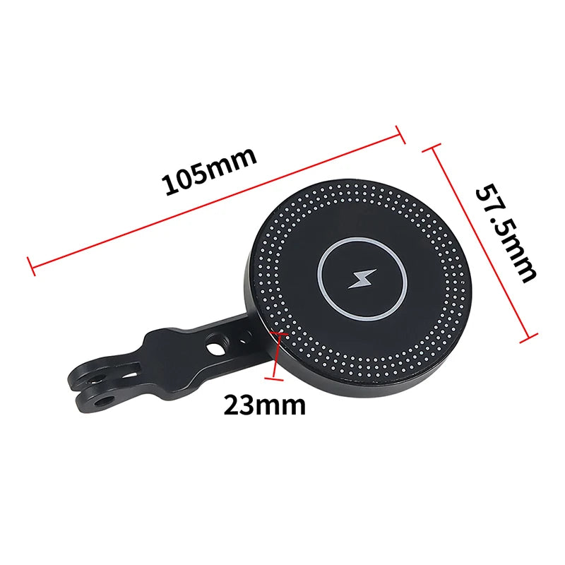 Mobile Phone Holder Stand Magnetic Wireless Charger 15W Tripod Adapter Mount Cold Shoe for Huawei Iphone Magnet Charging Station