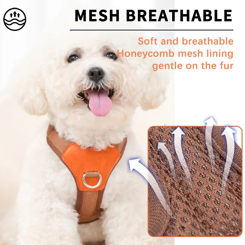 Explosion-proof and reflective pet chest strap vest-style dog chest strap anti-lost adjustable chest strap