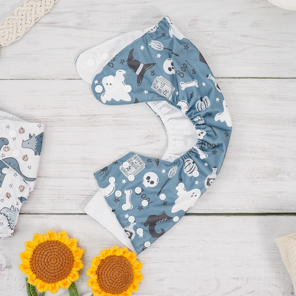 Happyflute 3pcs/set Washable Reusable Ecological Pocket Diapers