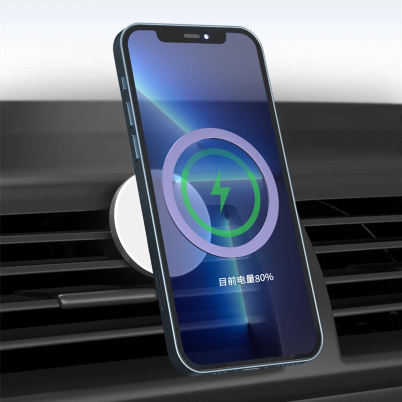 Magnetic Plate Ring Metal Sticker Phone Case for Magsafe IPhone 14 13 15 16 Pro Max Plus Support Wireless Charger Macsafe Cover