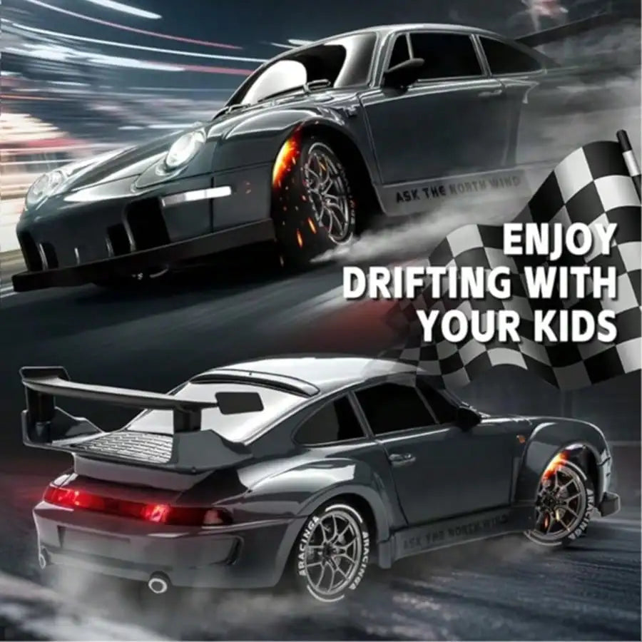 1:24 Scale RC Drift Car With Colorful LED Lights