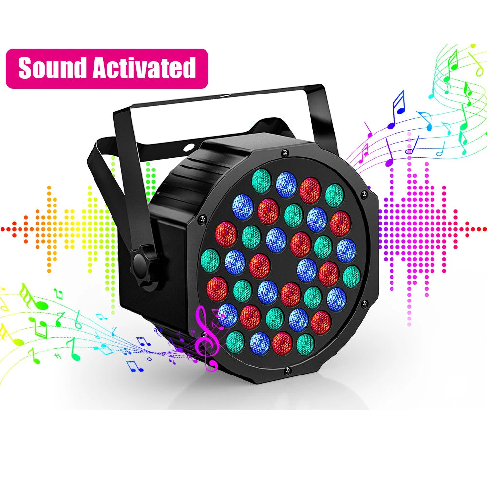 U'king 4PCS 36LED Par Light Dmx512 RGB LED Uplights