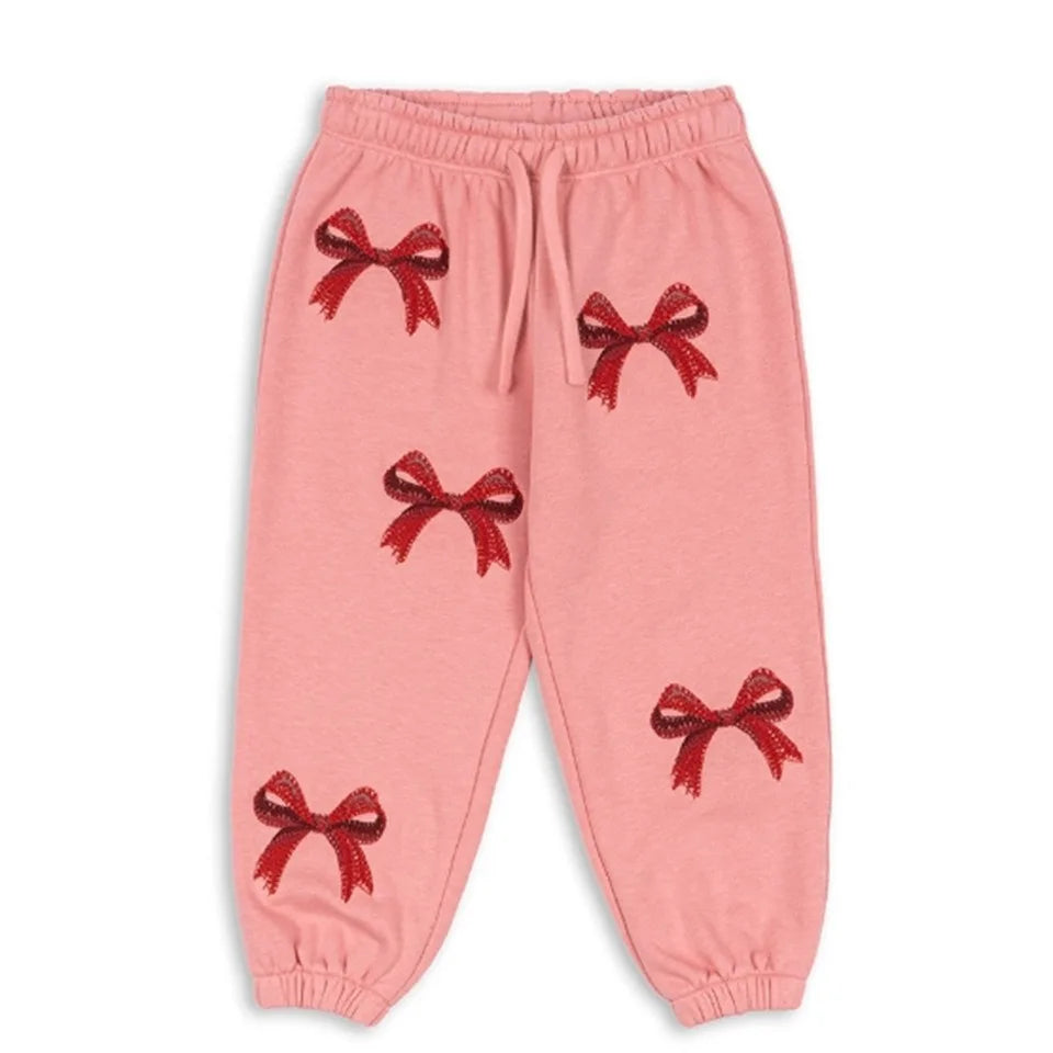 Kids Sweatshirt and Pant Set 2025 Autumn Heart Cherry Print Girls Dress Long Sleeve Boy Hooded Hoodies Pullover Casual Trousers