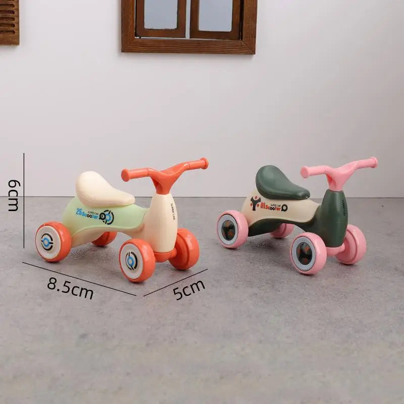 Simulation Mini Cute Kids Balance Car Four-wheeled Baby Sliding