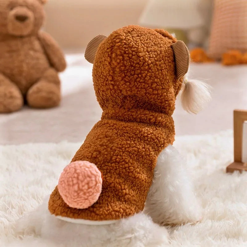 Thick Warm Winter Dog Coat Fleece Dog Jacket Pet Hooded Sweatshirt Chihuahua Bichon Dachshund Dog Clothes Kitten Puppy Overalls