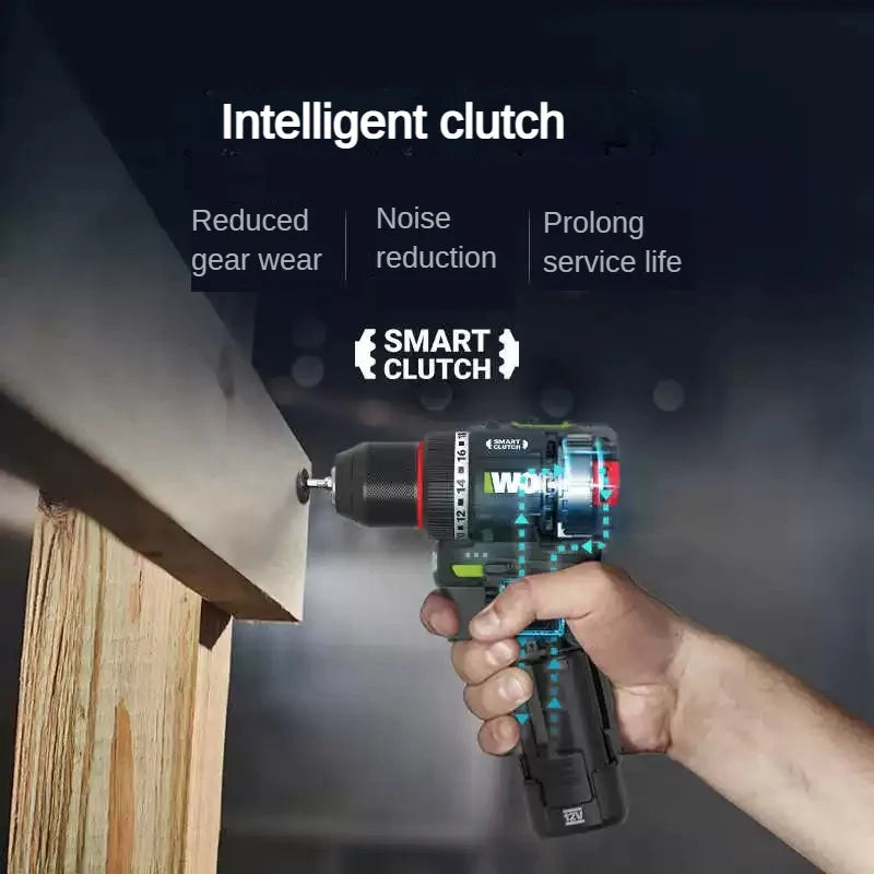 12V Cordless Electric Drill With Smart Clutch