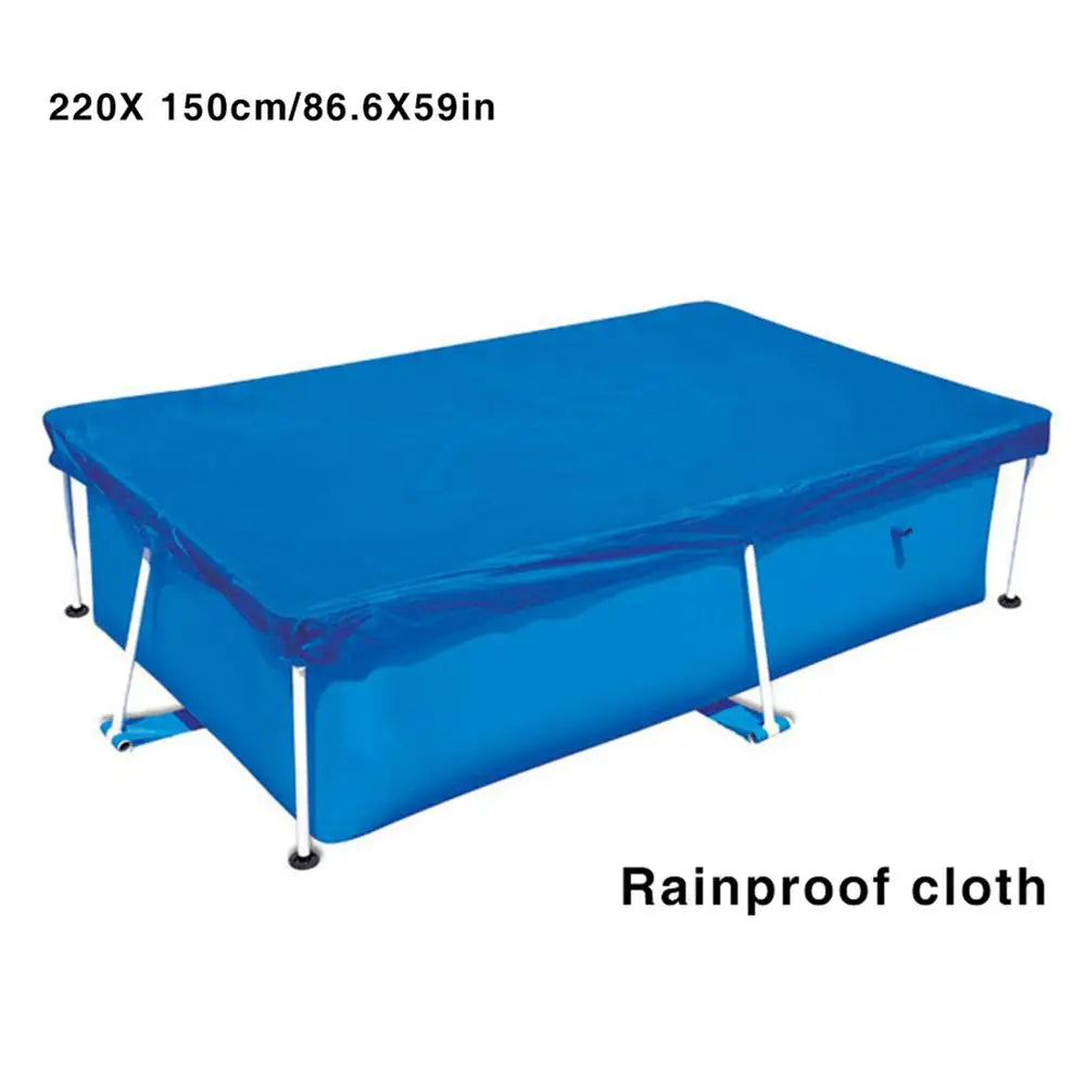 Swimming Pool Cover Rectangular Waterproof Dustproof Garden Outdoor Pool Tub Covers Bubble Film Blanket Accessories Pool Cover