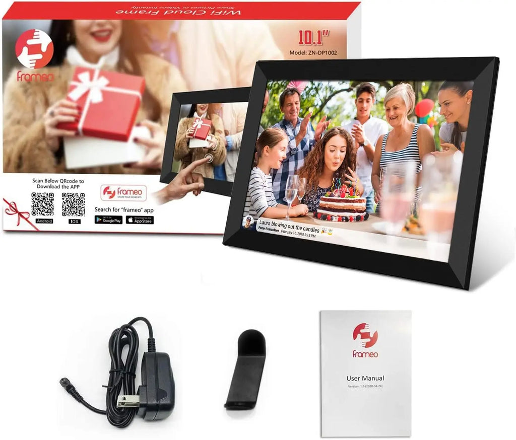 Frameo 10.1 Inch WiFi Digital Photo Frame with Calendar