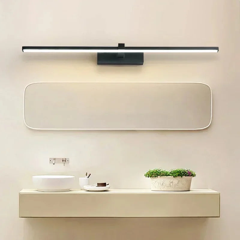 DINDALLED LED Bathroom Mirror Light, Modern Wall Sconce for Vanity Bedroom, Aluminum Home Decoration Line Lamp Fixture