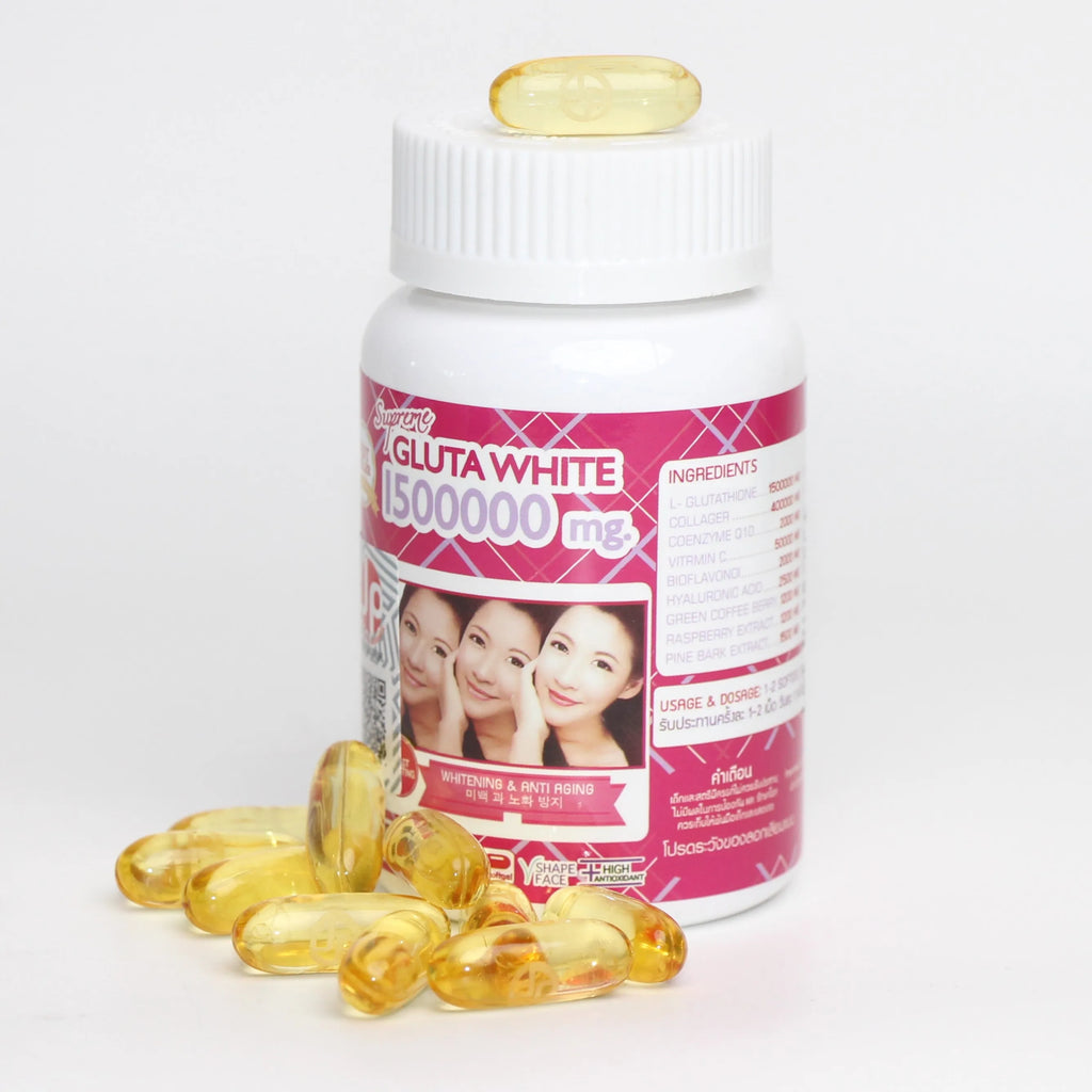 iherb Supreme Gluta white 1500000 mg SKin Care Coenzyme Q10 Glutamine
