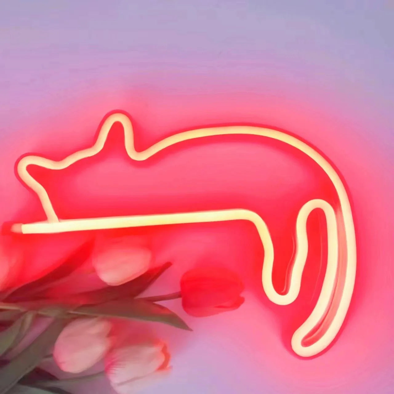 Cute Cat Wall LED Neon Sign Light For Party Gallery Pub Club Bar Pet Shop door Decoration Gifts
