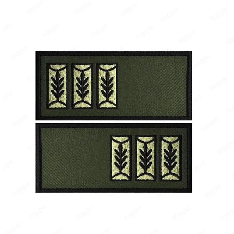 Chevrons Sergeant Stripes Israel 1st Golani Brigade Patches Uniform Shoulder Hook Tab Badges