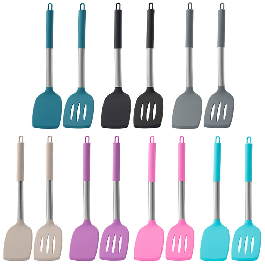 2pcs Stir Fry Spatula Steak Spatula Cooking Utensils Stainless
