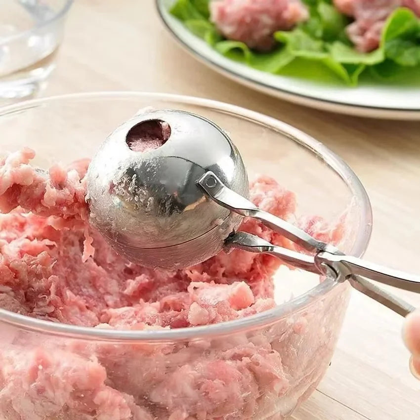 Meat Ball Maker Tool Stainless Steel Clip Round Rice