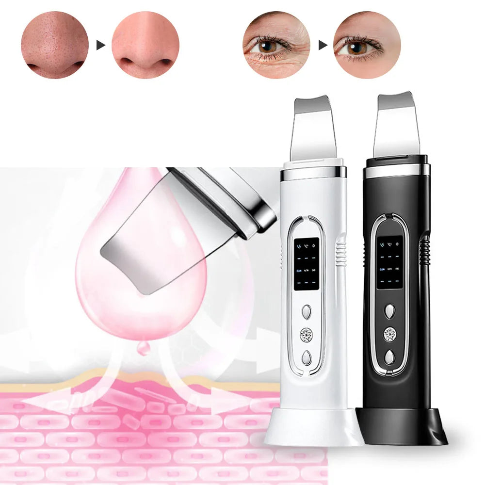 Ultrasonic Skin Scrubber Electric Facial Cleansing Pore Deep Cleanser