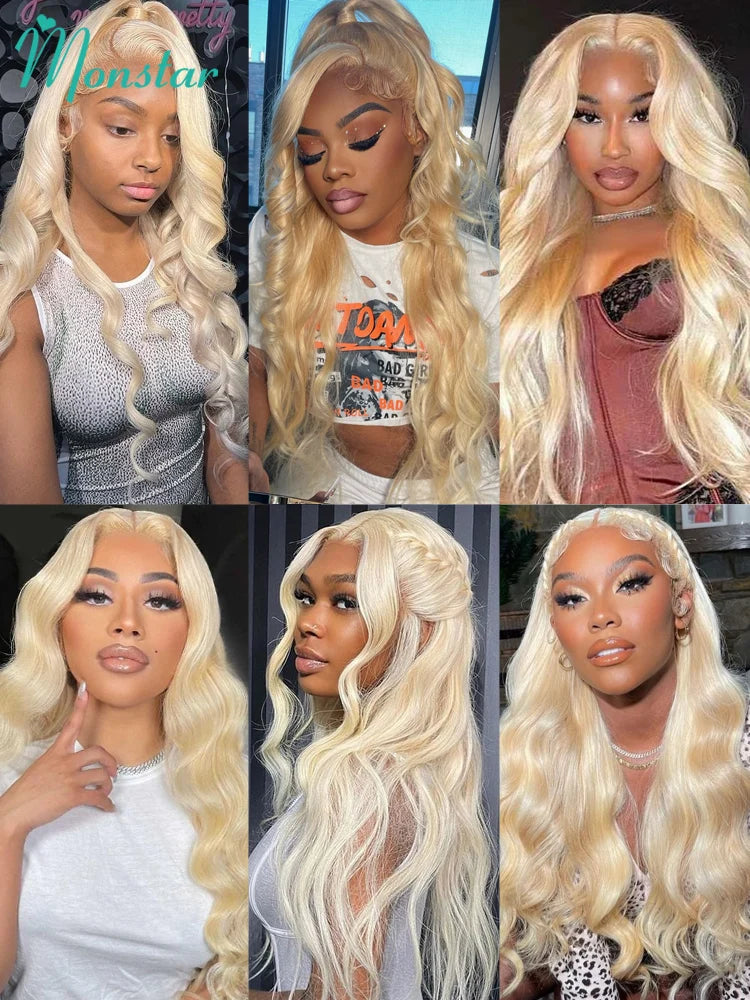 Honey Blonde Body Wave Lace Front Wig