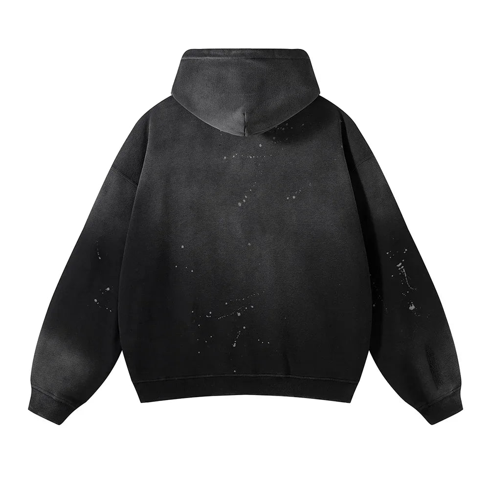 2026 Autumn Winter Men's New Pullover Hoodie Y2K Printed Retro Jacket Uniform Casual Fashion Loose Sweatshirt for Men and Women