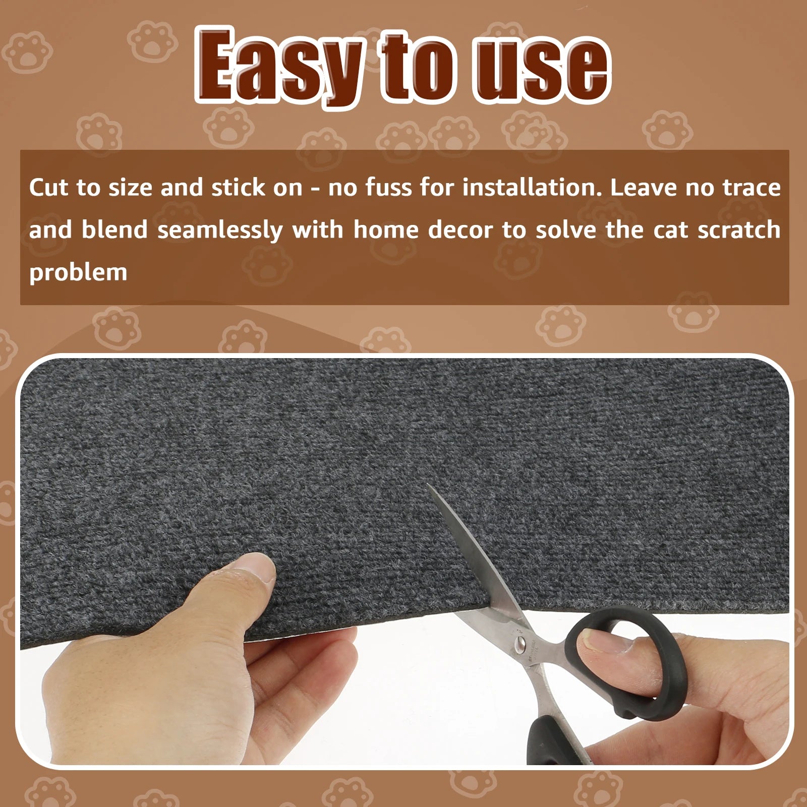 2M Cat Scratch Protector Self-adhesive Trimmable Sofa Protection Artifact Durable Anti-cat Scratch Furniture Pads Cat Supplies